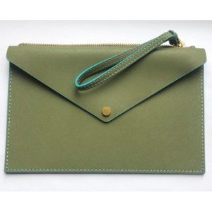 NWOT Marc Jacobs "Metropoli" Green Envelope Clutch
